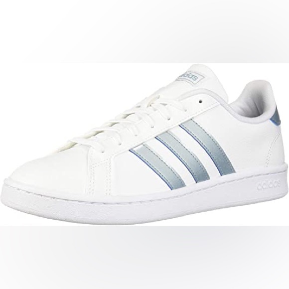 Adidas Advantage Shoes - White and Silver - Picture 9 of 9
